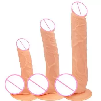 Большой и маленький дилдо на присоске ручной дилдо тонкий дилдо мужской женский мастурбатор S