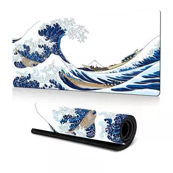 Большой игровой коврик для мыши, водонепроницаемый настольный коврик, износостойкая нескользящая резиновая основа, очень толстый коврик для клавиатуры, коврик для мыши A