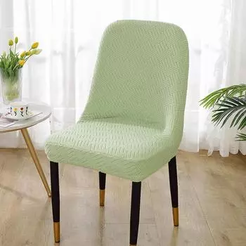 Большой изогнутый чехол для стула Бытовой эластичный для кофейни, магазина молочного чая, чехол для табурета для обеденного стола, простой современный всеобъемлющий полукруг Large Arc Send Velcro