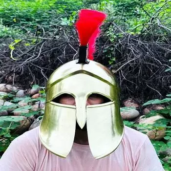 Большой коринфский шлем, римский крестоносец, коринфский воин, средневековый рыцарь, доспехи, шлем, шлем для косплея, идеальный рождественский подарок для него