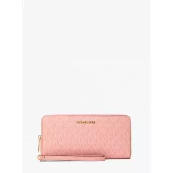 БОЛЬШОЙ КОШЕЛЕК MICHAEL KORS JET SET TRAVEL CONTINENTAL MK SIGNATURE 35R4GTVT3V1203 ГВОЗДИКА