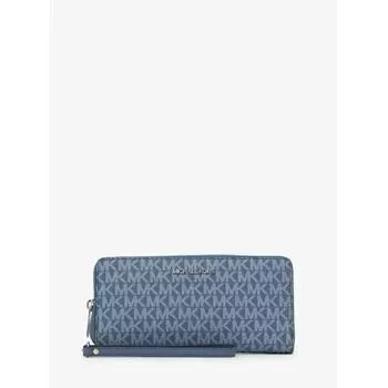 БОЛЬШОЙ КОШЕЛЕК MICHAEL KORS JET SET TRAVEL CONTINENTAL MK SIGNATURE 35S4STVE7B461 ДЕНИМ