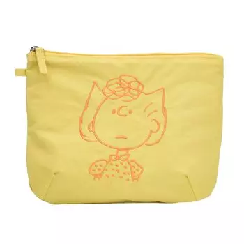 Большой Косметический Макияж Большое Лицо Путешествия Милый snoopy0438 Салли [Снупи] Сумочка, Сумочка, Сумочка, Вместимость, Легкий, Вышивка, Женщины, Девушки, Путешествия,