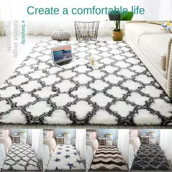 Большой ковер 200X250 см, пушистый ворсистый ковер для гостиной, спальни, декор для балкона, пушистый мягкий бархатный плюшевый ковер, марокканские коврики для детей, дома 40x60cm /15.7*23.6inch