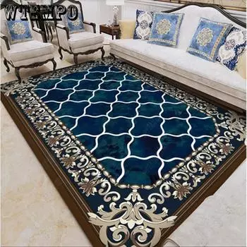 Большой ковер в персидском стиле, абстрактные цветочные художественные ковры для гостиной, спальни, противоскользящий напольный коврик 120cm*180cm