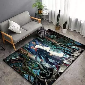 Большой ковер в стиле аниме Jujutsu Kaisen, ковер для гостиной, спальни, украшения дивана, кухонный нескользящий коврик для пикника, лагерь для пикника 40x60cm(15x23 in)