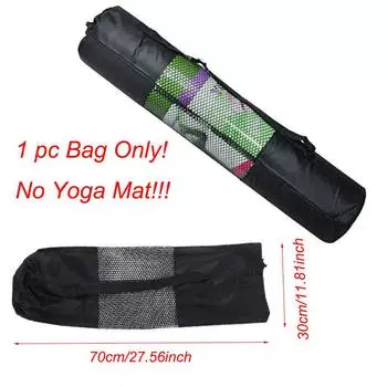 Большой коврик для йоги толщиной 10 мм, коврик для спортзала, упражнений, фитнеса, пилатеса, нескользящий 1 pc Bag Only(No Yoga Mat)