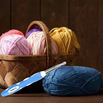 Большой крючок для вязания Эргономичная нескользящая ручка Крючок для вязания Толстая пряжа для вязания крючком