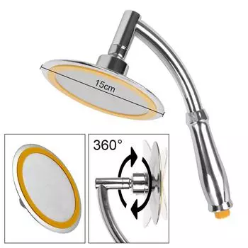 Большой круглый большой дождевой распылитель 360 градусов 6 дюймов высокого давления регулируемый двойной ручной/верхний душ аксессуары для ванной комнаты