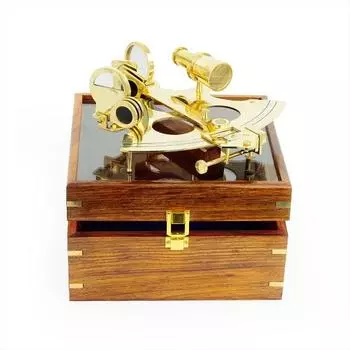 Большой латунный секстант 21 см, коллекция морской навигации, пиратский подарок, идеи декора, морские инструменты