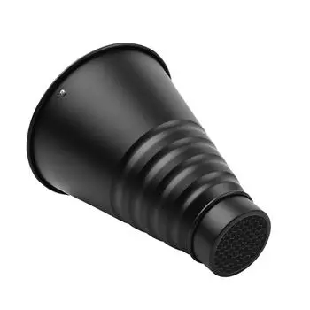 Большой металлический конический носик с сотовой решеткой, 5 шт. цветные фильтры из алюминиевого сплава для крепления Bowens чёрный