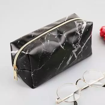 Большой милый пенал для ручек, сумки на молнии, мраморные принадлежности для хранения косметики