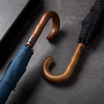 Большой мужской зонт ветрозащитный 135 см двухслойный зонт для гольфа дождь 8K ультра-большой Paraguas деревянная ручка большой зонт тёмно-синий