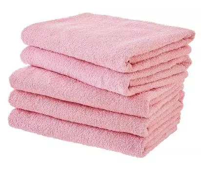 Большой набор из 5 банных полотенец для отеля, сделано в Японии, полотенце Senshu 90 x 200, розовое (приблизительно. см) розовый