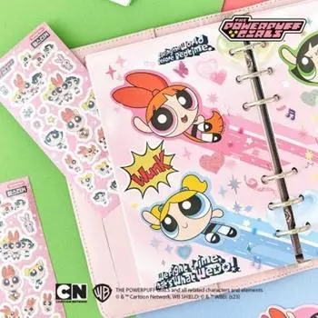 Большой набор наклеек Ten by Ten Powerpuff Girls — популярная фраза в Корее.