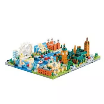 Большой наноблок Wisehawk London City 2551wh, разные цвета, популярные корейские игрушки
