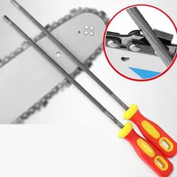 Большой напильник для цепной пилы 3/8 дюйма, круглая заточка, 28,5 см, 4,0/4,8/5,5 4.0mm