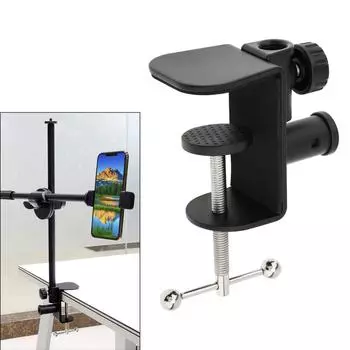 Большой настольный зажим 2-в-1, металлический настольный зажим, держатель для микрофона, подвесная стрела, ножничный рычаг