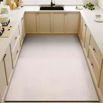 Большой нескользящий коврик из ПВХ, водонепроницаемый ковер, маслянистые коврики для ног, однотонные ковры, предметы интерьера 50x80cm