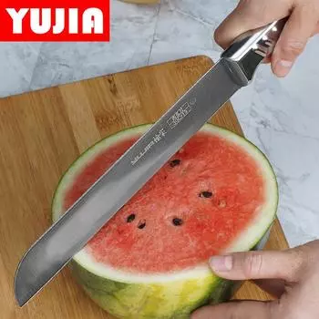 Большой нож из нержавеющей стали для арбуза, бытовой нож для фруктов, нож для резки дыни