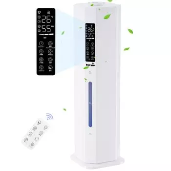 большой объем 9 л, работа до 60 ч энергии, ультразвуковой многократный ароматизатор воздуха, максимальный объем увлажнения, подача воды от легкого до часового, количество тумана постоянное