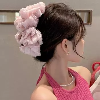 Большой однотонный бант заколка-краб для волос женские аксессуары для волос клипса-акула многослойный бант гигантская заколка-краб