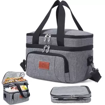 Большой охладитель для холодной воды, можно использовать как сумочку и как наплечный ланч-бокс, изолированный Blossom H&W, небольшой, емкость, 10 л/35 л, изоляция,