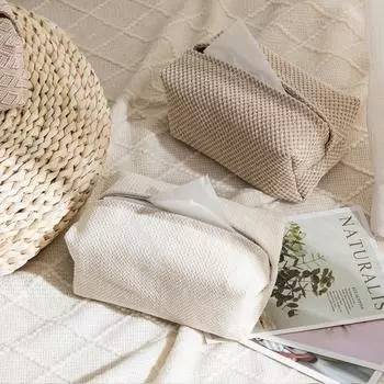 Большой открывающийся полиэстеровый держатель для салфеток на обеденном столе, держатель для носовых платков, бумажная коробка, коробка для салфеток, хозяйственные принадлежности