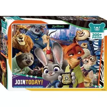 Большой пазл Zootopia TPK300-001, 300 деталей, разные цвета Пазл, Детские игры, Развивающие игрушки