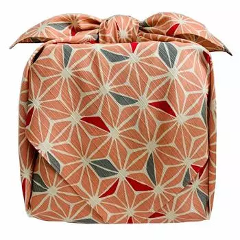 большой пеньковый вишневый цвет милый стильный классический сделанный в розовом цвете Фурошики, размер, 105 см, хлопок, шантунг, лист, розовый, фурошики, фурошики, благоприятный,