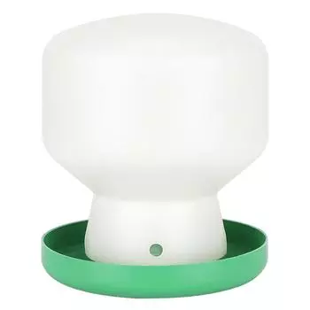 Большой пластиковый зеленый чехол белый ствол автоматический питьевой фонтанчик поилка кормушка для птиц диспенсер