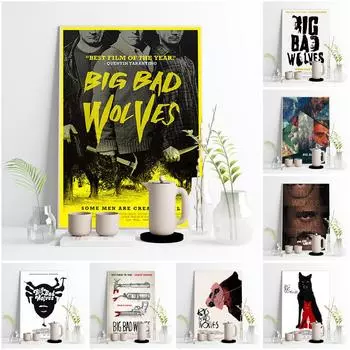 Большой плохой волк фильм ужасов художественный принт постер фильм настенная живопись видео комната кино картина маслом 21cm30cm NoFrame