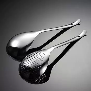 Большой половник для подливки супа, шумовка, половники для сервировки, ложки для супа и шумовка, ложка с прорезями