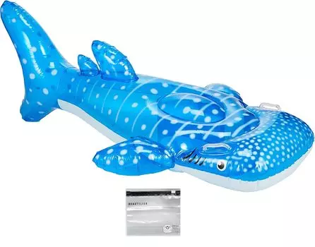 Большой поплавок в виде китовой акулы Поплавок в виде китовой акулы Ukiwa 181 x 112 см Набор слайдеров (Поплавок, сумка)
