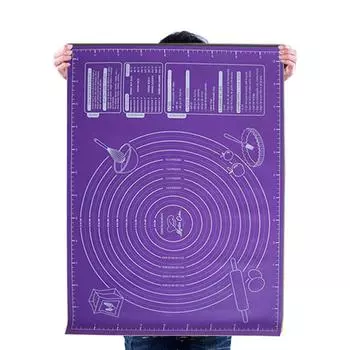 Большой противень для выпечки 60x45 см, дополнительный силиконовый коврик, противень для раскатывания теста, тесто для пиццы, держатель для кухонных принадлежностей