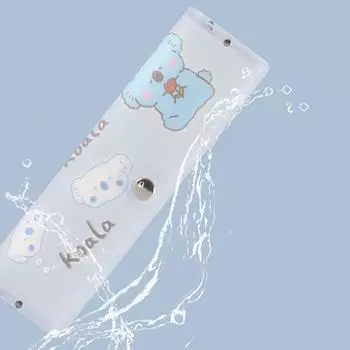 Большой прозрачный футляр для очков, матовый ПВХ-футляр для очков, студенческая коробка для очков для близорукости, футляр для солнцезащитных очков, милый мультяшный футляр для очков с животными A