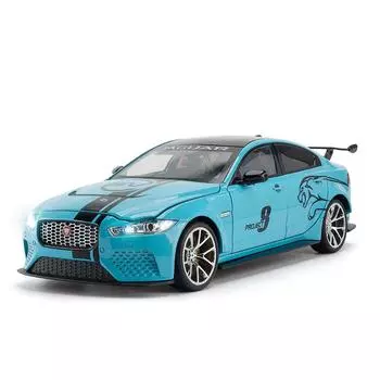 Большой размер 1/18 Jaguar XE SV Project 8 внедорожник сплава спортивная модель автомобиля литой металлический автомобиль транспортные средства модель звук и свет детская игрушка подарок