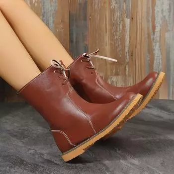 Большой размер 35-44, осенние и зимние ботинки martin, женские ботинки 35 чёрный