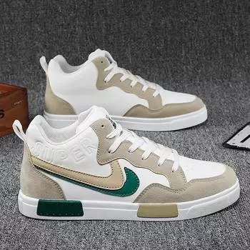 Большой размер 45 мужские кроссовки для бега Luxuxy Outdoor High Top кроссовки для мужчин обувь для тренировок легкие повседневные кроссовки обувь для скейтборда обувь 38 чёрный