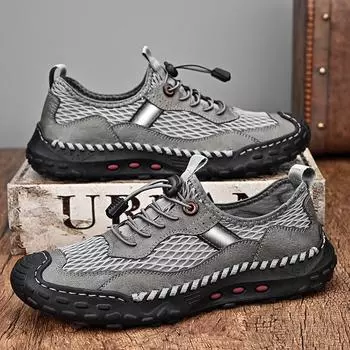 Большой размер 46 мужская уличная сумка для головы сетчатая дышащая обувь спортивная повседневная модная обувь для молодых мужчин 38