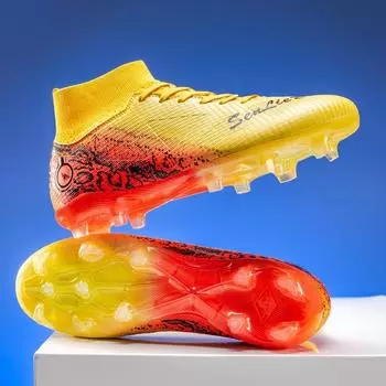 Большой размер 48 футбольные бутсы для молодежи, взрослых, мужчин и женщин, tf сломанные ногти, шипы, детские, студенческие тренировочные бутсы 33