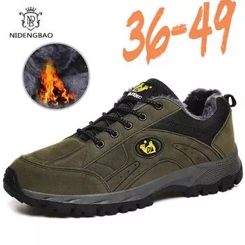 Большой размер 49 Мужская хлопковая обувь Мягкие зимние ботинки Низкие мужские кроссовки для активного отдыха Удобная теплая повседневная хлопковая обувь Ботильоны 38