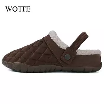Большой размер 50 мужские зимние теплые меховые тапочки домашние нескользящие мягкие туфли для мужчин удобные плоские домашние туфли для спальни мужские тапочки 40 темно серый