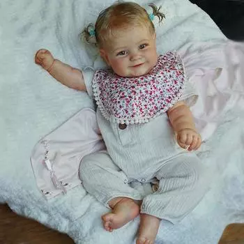 Большой размер, 60 см, тканевое тело, кукла Мэдди, 50 см, полностью виниловое тело, кукла для новорожденных, ручная работа, изысканная цветная роспись, 3D-моделирование кожи, детские куклы для детей 50cm cloth body