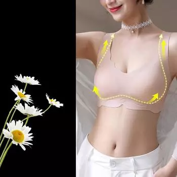 Большой размер бесшовное нижнее белье женское с полной чашкой антипровисающий спортивный без стального обода жилет бюстгальтер чехол 75B темно-коричневого