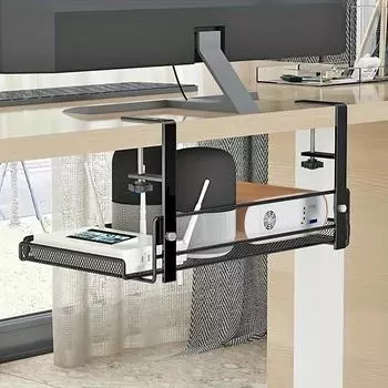 Большой размер, без штамповки, офисный железный художественный стол, стеллаж для хранения, корзина для хранения, регулируемая для студентов корзина для хранения на краю стола, подвесная корзина белый