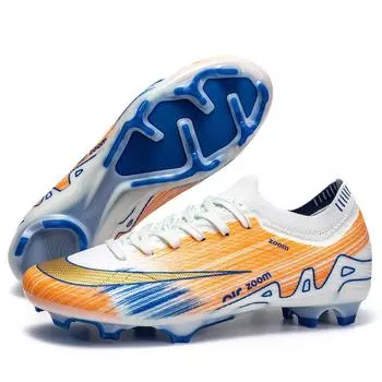 Большой размер Бутсы для футбола Ассасин Вязаные Мужские Женские Подростковые Студенческие Шипы для сломанных ног Соревновательные Тренировочные Кроссовки 35