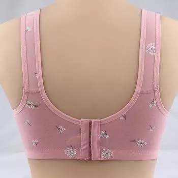 Большой размер хлопковый бюстгальтер для среднего и пожилого возраста из мягкого хлопка, не пропускающий свет, сборка жилета без стального кольца, удобный женский бюстгальтер для нижнего белья size 36/80BC