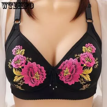 Большой размер косточки тонкий бюстгальтер собирает сексуальный бюстгальтер нижнее белье 36/80B красный