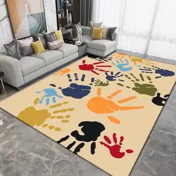 Большой размер ковра в скандинавском стиле для гостиной, украшения дома, нескользящий коврик для дивана, журнального столика, прямоугольное одеяло для спальни 40x60cm